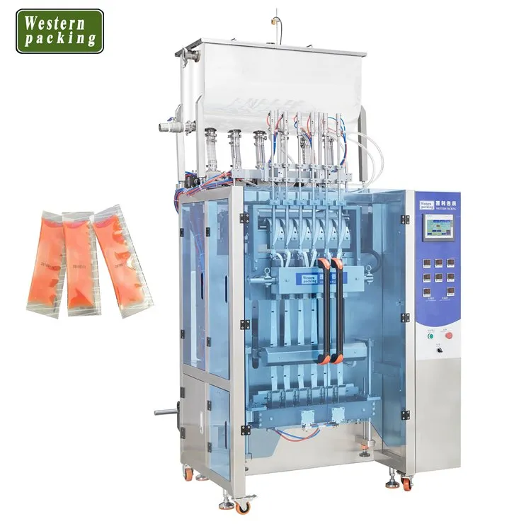 Vairāku joslu trīspusēju paciņu želejas iepakošanas mašīna