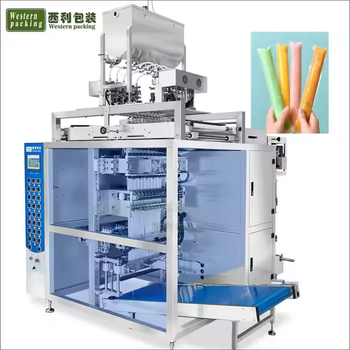 Automātiska šķidrā ledus konfektes paciņu iepakošanas mašīna