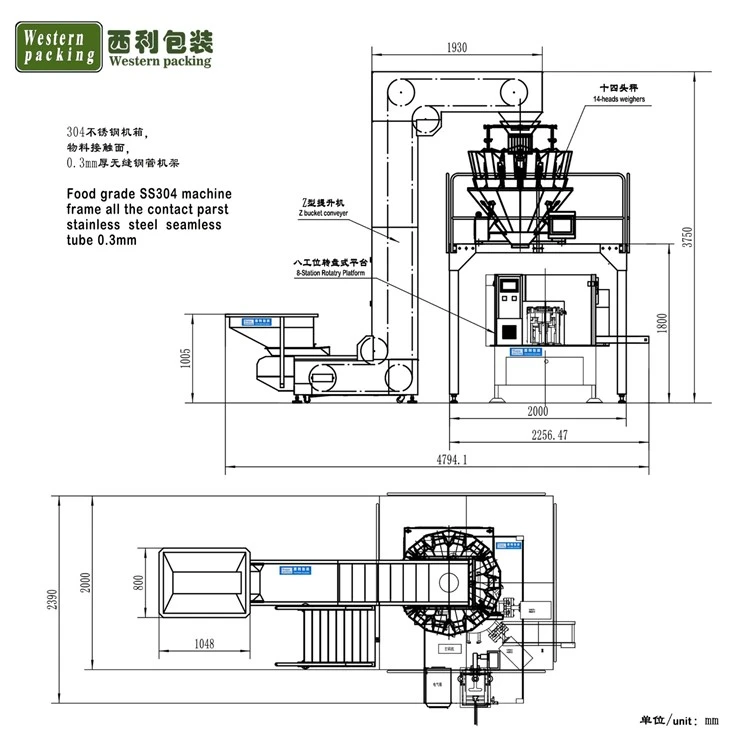 rotary premade pouch packing machine