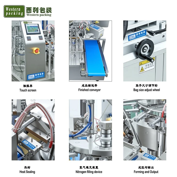 automatic stand up pouch filling and packing machine