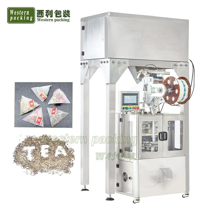 Piramīda trīsstūra tējas maisiņu iesaiņošanas mašīna