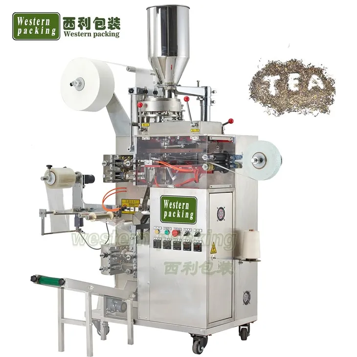 Tējas iepakošanas mašīna ar etiķeti