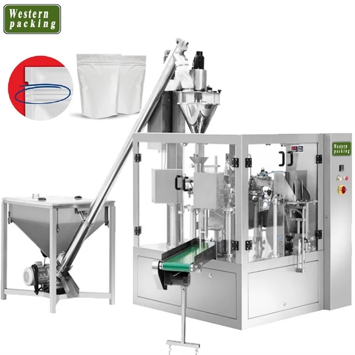 stand up pouch powder filling machine